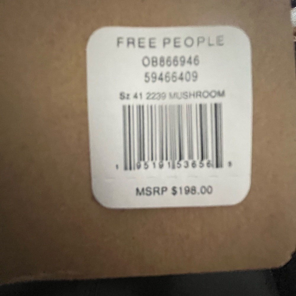 Free People Brown Leather Women's Boots Size 11 - Picture 15 of 16